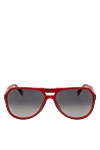 Dolce & Gabbana Очки для защиты от солнца из металла и пластика красный мужские - лого на дужке. защита от ультрафиолета, складная конструкция. пластик, металл. Страна производитель: Италия. Уход: специализированная чистка - фото 1