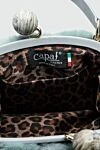 Capaf Gray women's clutch bag with fur and pearl clasps - fur. zipper. natural fur. Country of origin: Italy. Care: specialized cleaning - photo 5