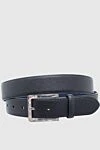 Araldi 1930 Black leather belt for men - 100% leather. Size: Width 4cm. Buckle. Country of origin: Italy. Care: specialized cleaning - photo 1