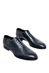 W.Gibbs Shoes for men made of leather blue - Perforation. 100% kangaroo. Lace-up. Interior trim: leather. Insole: Leather. Heel height: 2cm. Outsole: Other materials. Country of origin: England. Care: specialized cleaning - photo 3