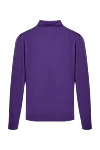 Wool Long Sleeve Polo Violet for men Cesare di Napoli - Long sleeve. 100% wool. Buttons. Country of manufacture: Italy. Care: specialized cleaning - photo 6