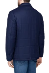 Blue wool jacket for men Tombolini - 100% wool. Closure: Zipper, buttons. Three side pockets. Country of origin: Italy. Care: specialized cleaning - photo 4