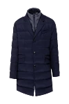 Montecore Down jacket men's wool blue - 100% wool. Closure: Zipper. Two side pockets, two inside pockets. Country of manufacture: Italy. Care: specialized cleaning - photo 1