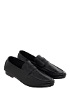 Andrea Ventura Black leather loafers for men - 100% leather. Sole Height: Heel Height 2cm. Country of manufacture: Italy. Care: specialized cleaning - photo 3