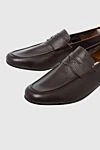 Andrea Ventura Brown leather loafers for men - 100% leather. Sole Height: Heel Height 2cm. Country of manufacture: Italy. Care: specialized cleaning - photo 5