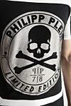 Philipp Plein Ерлерге арналған қара мақтадан жасалған футболка - Декор: баспа, ринстон үлгісі. Құрамы: 100% мақта. Шығарылған елі: Италия. Күтім: арнайы тазалау - фото 5