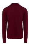 Wool jumper burgundy for men Billionaire - Textured pattern. 100% wool. Country of manufacture: Italy. Care: specialized cleaning - photo 6