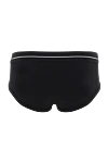Briefs made of cotton black for men Dolce & Gabbana - logo. 100% cotton. Closure: elastic waistband. Country of origin: Italy. Care: specialized cleaning - photo 2
