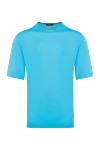 Cesare di Napoli Blue cotton T-shirt for men - 100% cotton. Country of manufacture: Italy. Care: specialized cleaning - photo 1