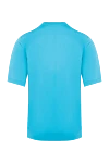 Cesare di Napoli Blue cotton T-shirt for men - 100% cotton. Country of manufacture: Italy. Care: specialized cleaning - photo 5