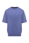 Cesare di Napoli Purple cotton T-shirt for men - 100% cotton. Country of manufacture: Italy. Care: specialized cleaning - photo 1