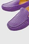 Cesare di Napoli Violet men's leather moccasins - Weaving. 100% leather. Interior: Leather. Insole: Leather. Outsole: Other materials. Country of manufacture: Italy. Care: specialized cleaning - photo 5