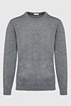 Bilancioni Wool jumper gray for men - 100% wool. Country of origin: Italy. Care: specialized cleaning - photo 1