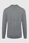 Wool jumper gray for men Bilancioni - 100% wool. Country of origin: Italy. Care: specialized cleaning - photo 6