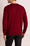 Wool jumper burgundy for men Bilancioni - 100% wool. Country of manufacture: Italy. Care: specialized cleaning - photo 4