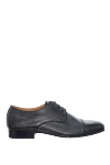 Doucal`s Men's black leather shoes - Perforation. 100% leather. Lace-up. Interior: Leather. Insole: Leather. Heel height: 2cm. Outsole: Other materials. Country of manufacture: Italy. Care: specialized cleaning - photo 1