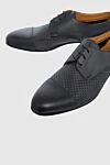 Doucal`s Men's black leather shoes - Perforation. 100% leather. Lace-up. Interior: Leather. Insole: Leather. Heel height: 2cm. Outsole: Other materials. Country of manufacture: Italy. Care: specialized cleaning - photo 5