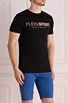 Plein Sport Black cotton T-shirt for men - brand logo. 100% cotton. Country of origin: Italy. Care: specialized cleaning - photo 3