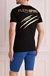 Black cotton T-shirt for men Plein Sport - brand logo. 100% cotton. Country of origin: Italy. Care: specialized cleaning - photo 4