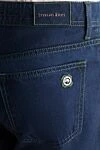 Stefano Ricci Deep blue lyocell jeans with five pockets - contrast stitching. 100% lyocell. Closure: button, zipper. Three side pockets, two back pockets. Country of origin: Italy. Care: specialized cleaning - photo 7