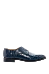 Cesare di Napoli Blue alligator shoes for men - Textured leather. 100% alligator skin. Lace-up. Interior: Leather. Insole: Leather. Heel height: 2cm. Outsole: Other materials. Country of manufacture: Italy. Care: specialized cleaning - photo 1