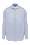 Alessandro Gherardi Blue cotton shirt for men - 100% cotton. Closure: buttons. Country of manufacture: Italy. Care: specialized cleaning - photo 1