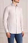 Alessandro Gherardi White cotton shirt for men - 100% cotton. Closure: buttons. Country of manufacture: Italy. Care: specialized cleaning - photo 3