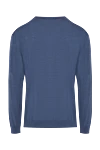 Wool jumper blue for men Cesare di Napoli - 100% wool. Country of manufacture: Italy. Care: specialized cleaning - photo 6