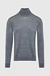 Cesare di Napoli Gray men's wool golf - High neck. 100% wool. Country of manufacture: Italy. Care: specialized cleaning - photo 1