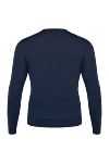 Wool jumper blue for men Cesare di Napoli - 100% wool. Country of origin: Italy. Care: specialized cleaning - photo 6