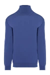 Cesare di Napoli Men's blue wool golf - High neck. 100% wool. Country of manufacture: Italy. Care: specialized cleaning - photo 1