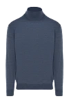 Cesare di Napoli Gray men's wool golf - High neck. 100% wool. Country of manufacture: Italy. Care: specialized cleaning - photo 1