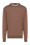 Cesare di Napoli Brown wool jumper for men - 100% wool. Country of manufacture: Italy. Care: specialized cleaning - photo 1