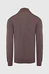 Brown wool turtleneck jumper for men Cesare di Napoli - High collar stand. 100% wool. Country of manufacture: Italy. Care: specialized cleaning - photo 6