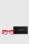 Spektre Red plastic and metal glasses for women - logo on the bracket. Additional: UV protection. plastic, metal. pink. Country of manufacture: Italy. Care: specialized cleaning - photo 5