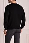 Black wool jumper for men Brioni - 100% wool. Country of manufacture: Italy. Care: specialized cleaning - photo 4