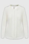 Peserico White silk blouse for women - silk, elastane. Country of manufacture: Italy. Care: specialized cleaning - photo 1