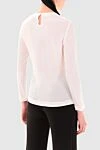 White silk blouse for women Peserico - silk, elastane. Country of manufacture: Italy. Care: specialized cleaning - photo 4