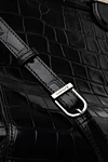 Aspinal of London Women's black leather handbag-bag - textured leather, logo. zipper. genuine leather. Country of origin: Italy. Care: specialized cleaning - photo 5