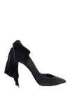 Alexandre Vauthier Black suede shoes for women - a bow on the back. suede. Heel height: 8 centimeters. Country of manufacture: Italy. Care: specialized cleaning - photo 1