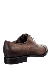 Brown leather men's shoes Doucal`s - Textured leather inserts. 100% leather, 100% fur. Lace-up. Interior: Leather. Insole: Leather. Heel height: 2cm. Outsole: Other materials. Country of manufacture: Italy. Care: specialized cleaning - photo 4