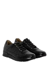 Tardini Black Alligator Sneakers for men - textured leather. 100% alligator skin. lacing. Country of manufacture: Italy. Care: specialized cleaning - photo 3