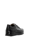 Black Alligator Sneakers for men Tardini - textured leather. 100% alligator skin. lacing. Country of manufacture: Italy. Care: specialized cleaning - photo 4