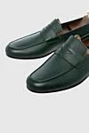 Andrea Ventura Green leather loafers for men - 100% leather. Sole Height: Heel Height 2cm. Country of manufacture: Italy. Care: specialized cleaning - photo 5