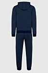 Billionaire Men's sports suit made of cotton, cashmere and elastane, blue - Brand logo, contrast zipper. Hood. 84% cotton, 12% cashmere, 4% elastane. Closure: Drawstring, zipper. Four side pockets. Country of origin: Italy. Care: specialized cleaning - photo 7