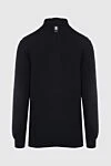 Men's cashmere and weasel cardigan black Billionaire - Embroidery brand emblem. 100% cashmere, 100% weasel. Closure: Zipper. Two side pockets. Country of manufacture: Italy. Care: specialized cleaning - photo 6