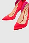 Charlotte Olympia Әйелдердің қызыл туфлиі - тоқу. Құрамы: вискоза, жібек, былғары. Өкше биіктігі: 12 сантиметр. Шығарылған елі: Италия. Күтім: арнайы тазалау - фото 5