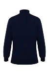 Cashmere troyer blue for men Casheart - 100% cashmere. Closure: Zipper. Country of origin: Italy. Care: specialized cleaning - photo 6