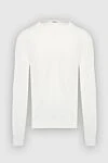 Malo White cotton jumper for men - 100% cotton. Country of manufacture: Italy. Care: specialized cleaning - photo 1