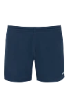 Malo Blue polyamide beach shorts for men - two side, one back. 100% polyamide. Country of manufacture: Italy. Care: specialized cleaning - photo 1